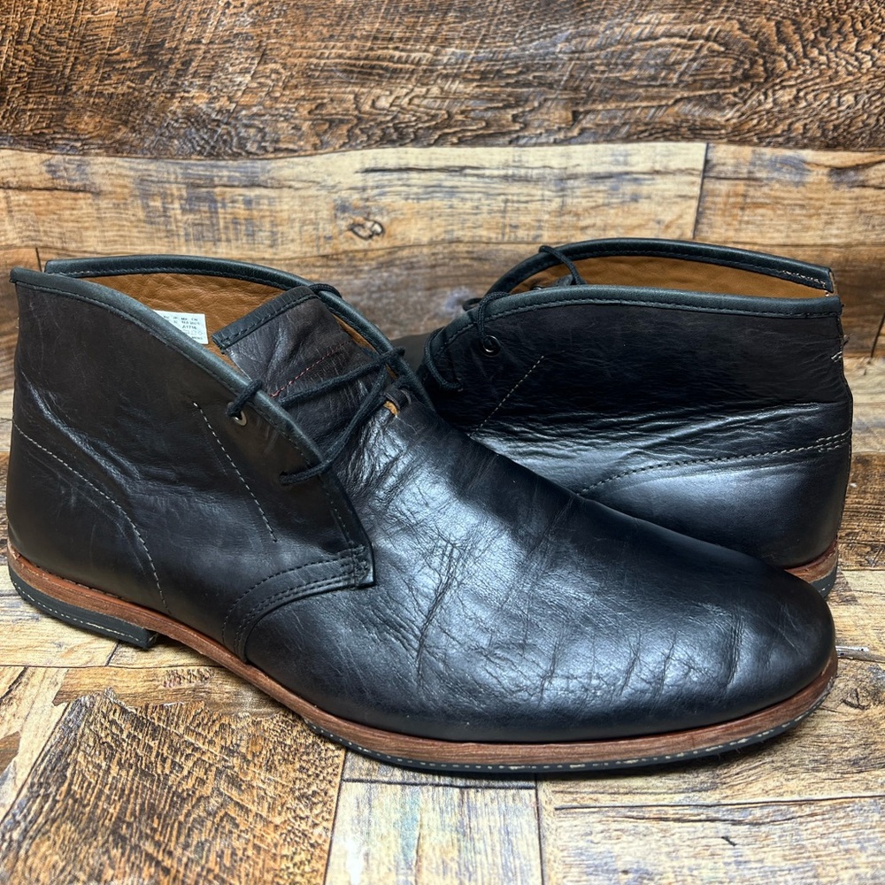 Timberland-Boot Co Wodehouse Boot - Leather Chukka Lost History Black - Sz 14